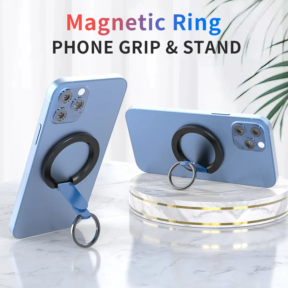 Snapo 2-in-1 Magnetic Phone Ring & Stand, Holder with Adjustable Kickstand