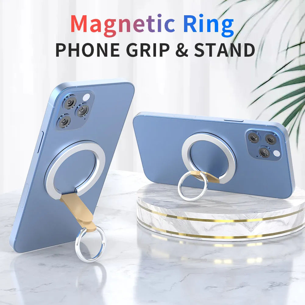 Snapo 2-in-1 Magnetic Phone Ring & Stand, Holder with Adjustable Kickstand