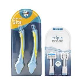 Special Needs 3-sided Toothbrush Set