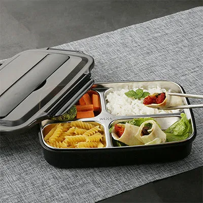 Stainless Steel Lunch Box with Compartments