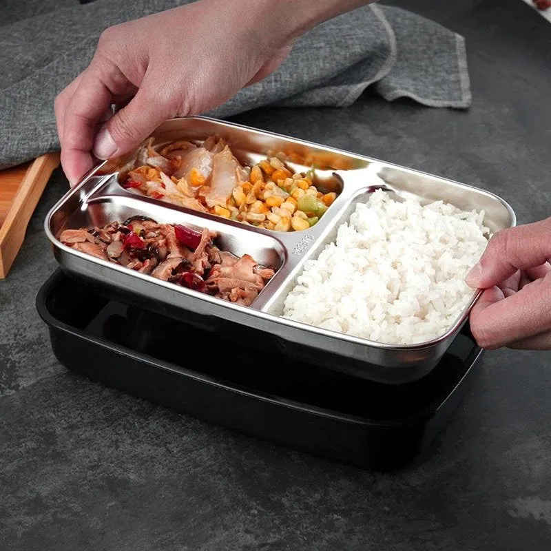 Stainless Steel Lunch Box with Compartments