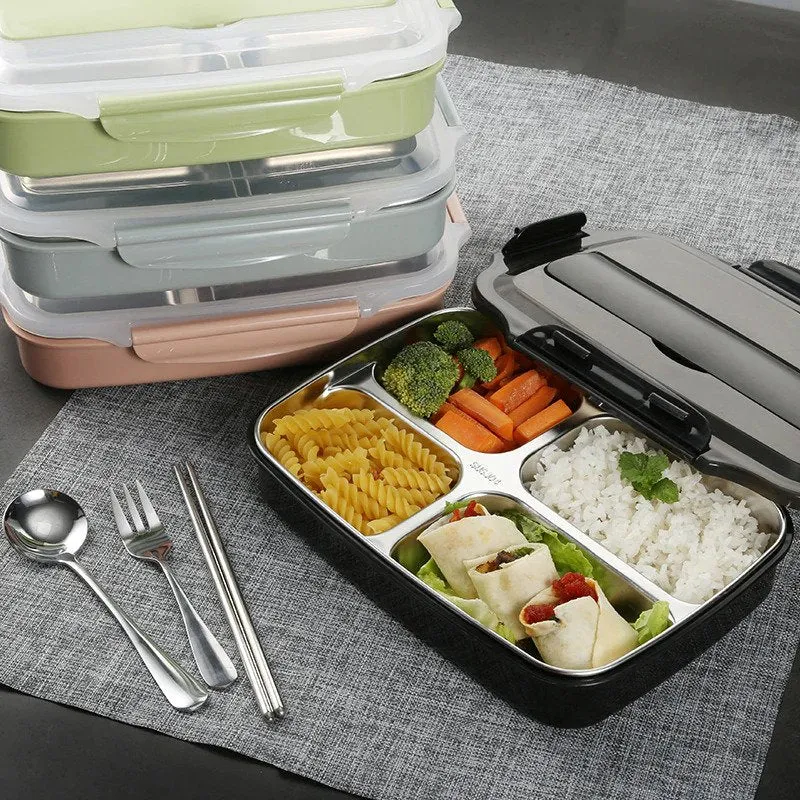 Stainless Steel Lunch Box with Compartments