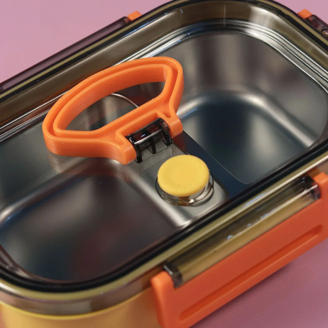 Stainless Steel Lunch Box -Yellow(LB-8871)