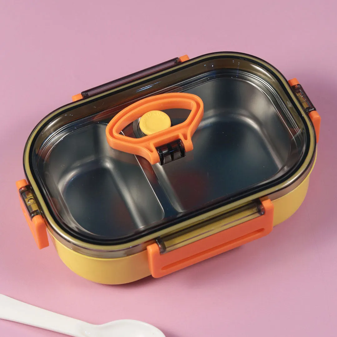 Stainless Steel Lunch Box -Yellow(LB-8871)