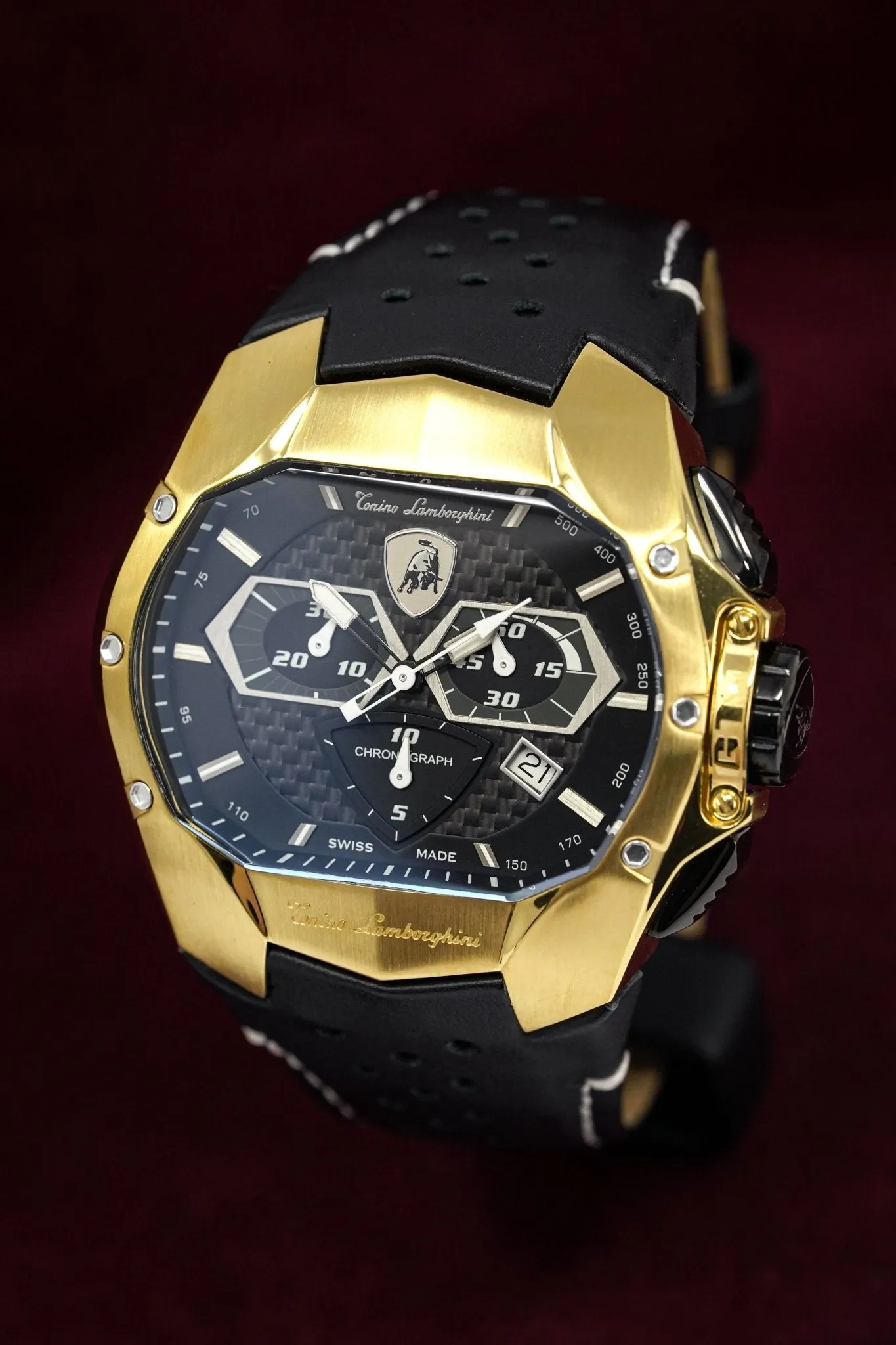 Tonino Lamborghini GT1 Chronograph Watch Gold T9GD-YG