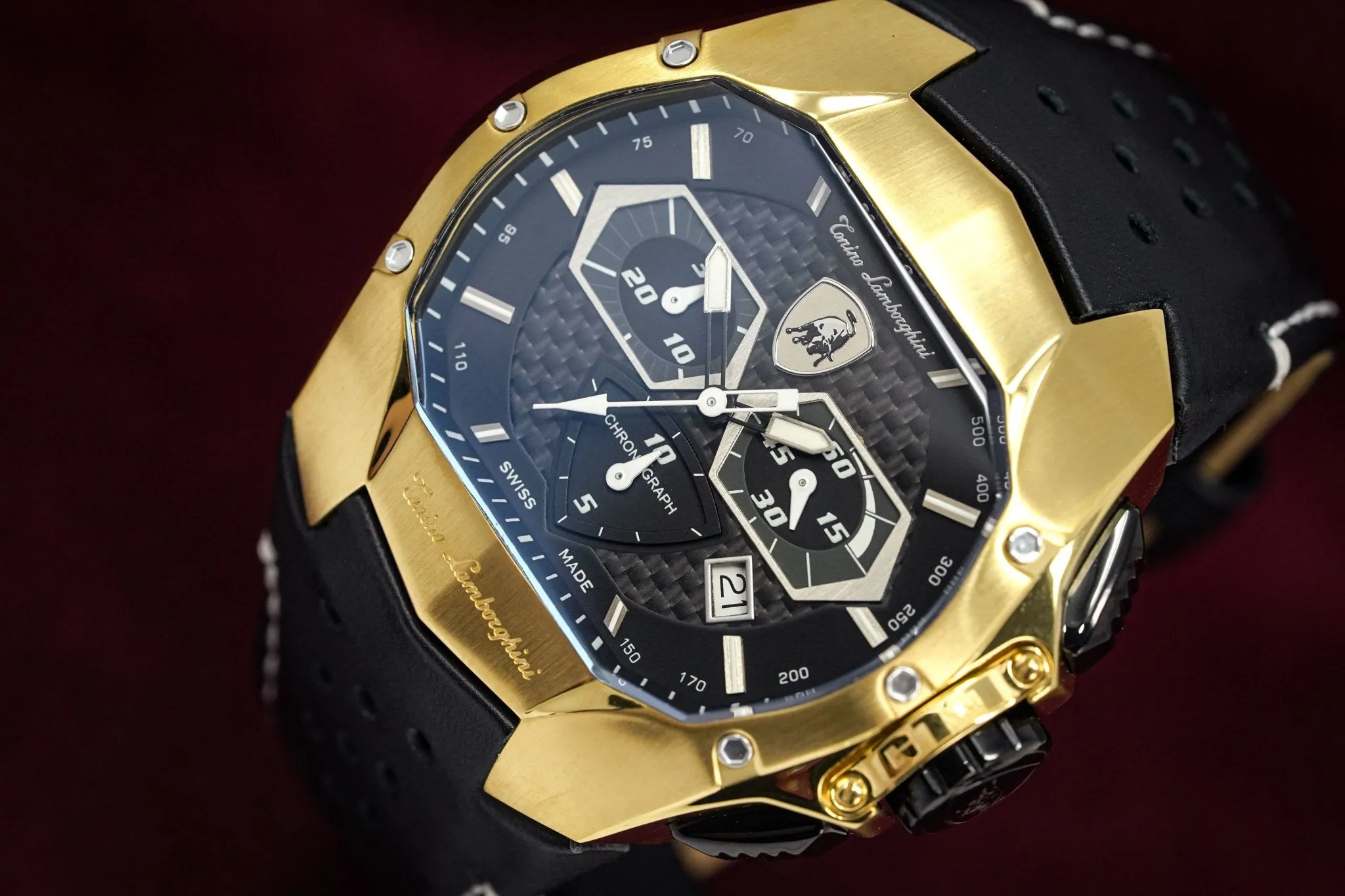 Tonino Lamborghini GT1 Chronograph Watch Gold T9GD-YG