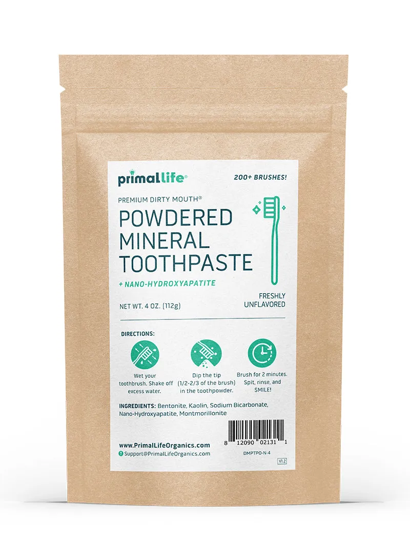 Toothpowder /  Powdered Mineral Toothpaste