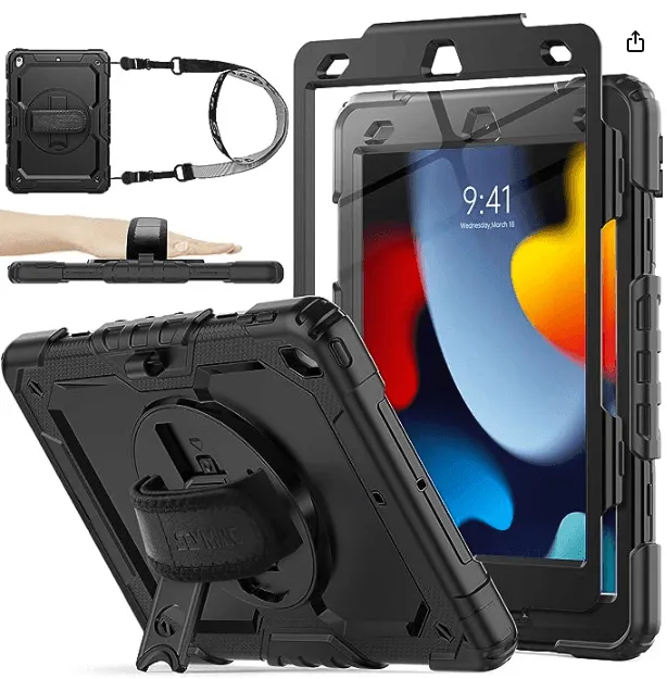 Tough Case for 10.5" Samsung-based Speech Tablet with Screen Protector & Strap