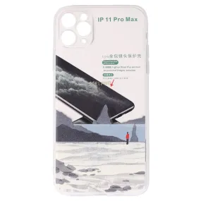 Transparent Ocean House  Fabric Case For iPhone