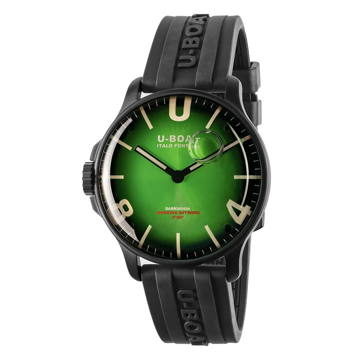 U-Boat Watch Darkmoon 44 Green Soleil IP Black 8698/C