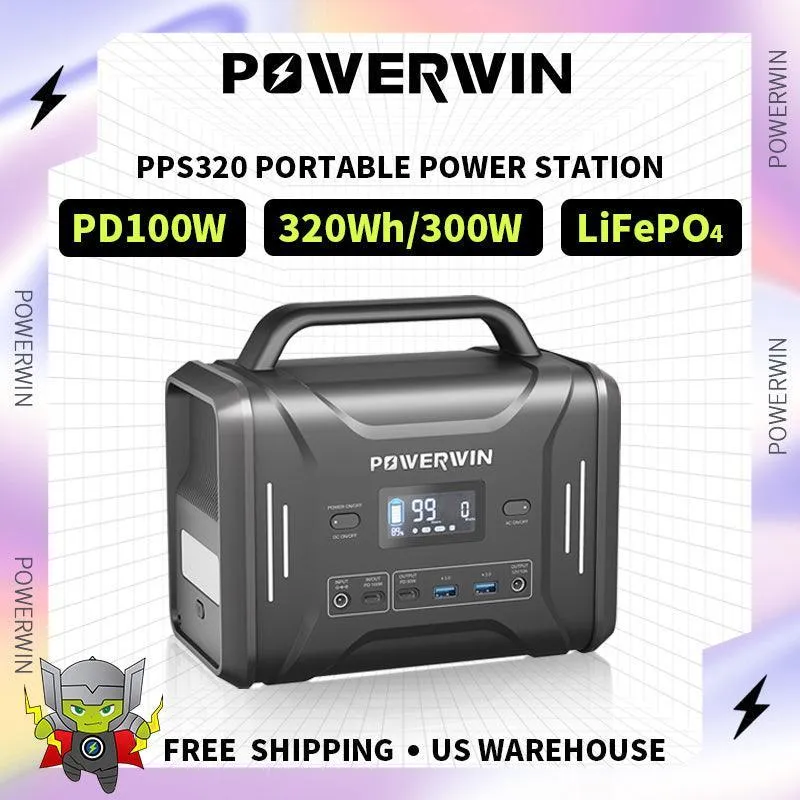 US POWERWIN Portable Power Station PPS320 for power supply