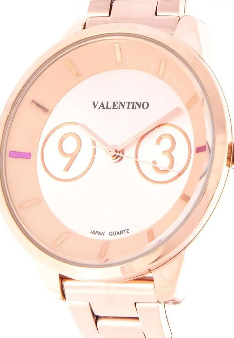 Valentino 20122173-ROSE DIAL Rose Gold Stainless Steel Band Watch for Women