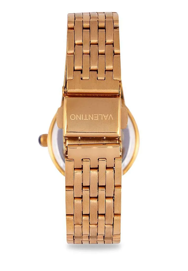 Valentino 20122322-WHITE DIAL Gold Stainless Steel Watch for Women