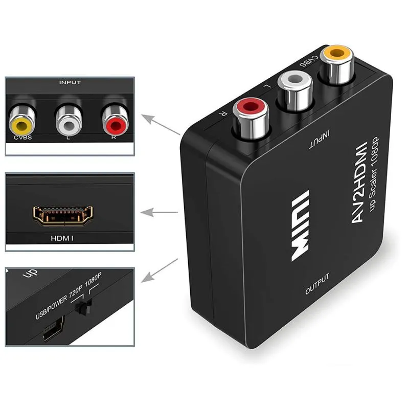 Video Audio Converter RCA to HDMI