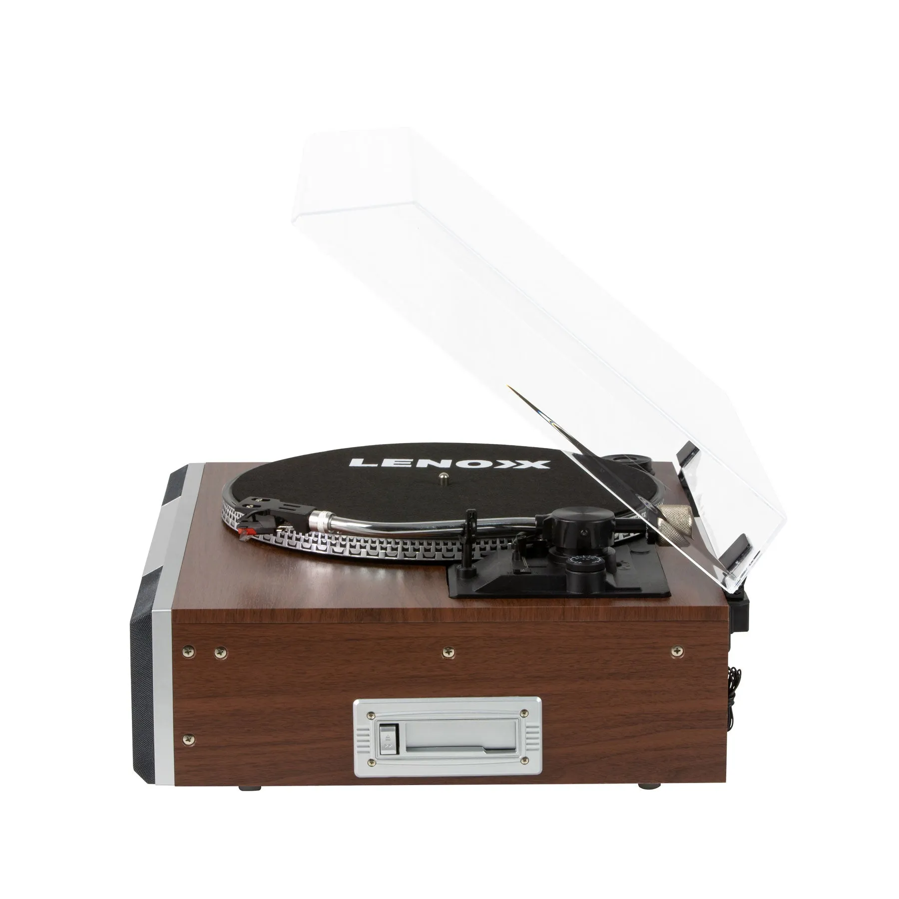 Vinyl Turntable Speaker with Radio, CD, Records, AUX & More