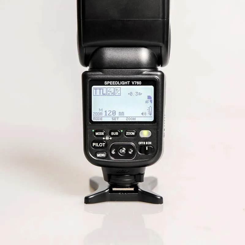 Voeloon V760 Wireless Slave TTL Flash Speedlight For Canon Hi Speed 1/8000 DSLR