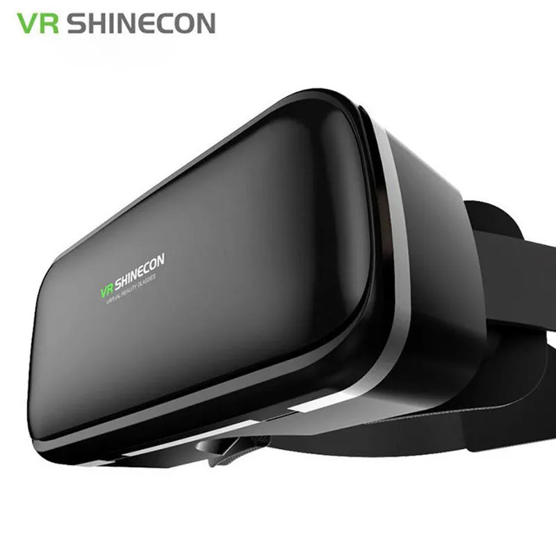 VR SHINECON VI 6th 3D VR Glasses for 4.7 - 6.0 inch Smartphone Virtual Reality Head-Mounted VR BOX Helmet Video Headset   Remote