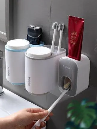 Wall-Mounted Holder Automatic Toothpaste Squeezer