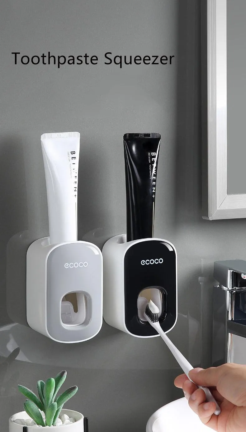 Wall-Mounted Holder Automatic Toothpaste Squeezer