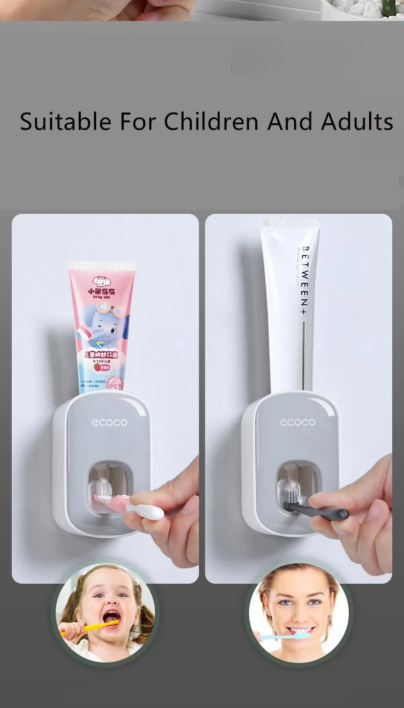 Wall-Mounted Holder Automatic Toothpaste Squeezer