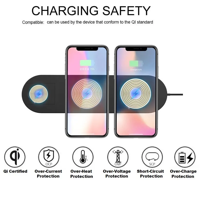 Wireless Charger 3 in 1 - 3.0 Adapter Included