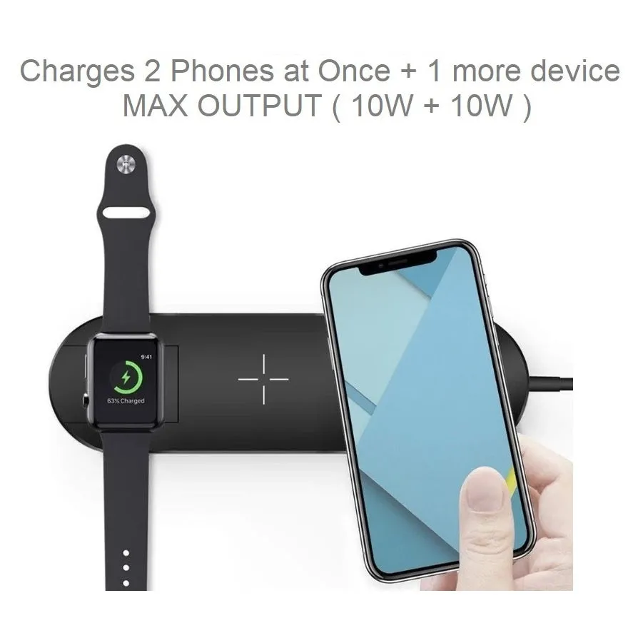 Wireless Charger 3 in 1 - 3.0 Adapter Included