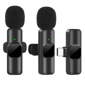 Wireless Lavalier Microphone - Portable, High-Quality Audio for iPhone & Android Recording