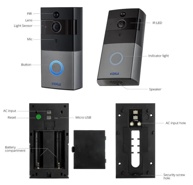 Wireless Security Video Doorbell