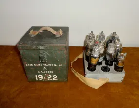 WW2 Wireless Set WS 19 / WS22 Case With Spare Valves No. 4G ZA 22935