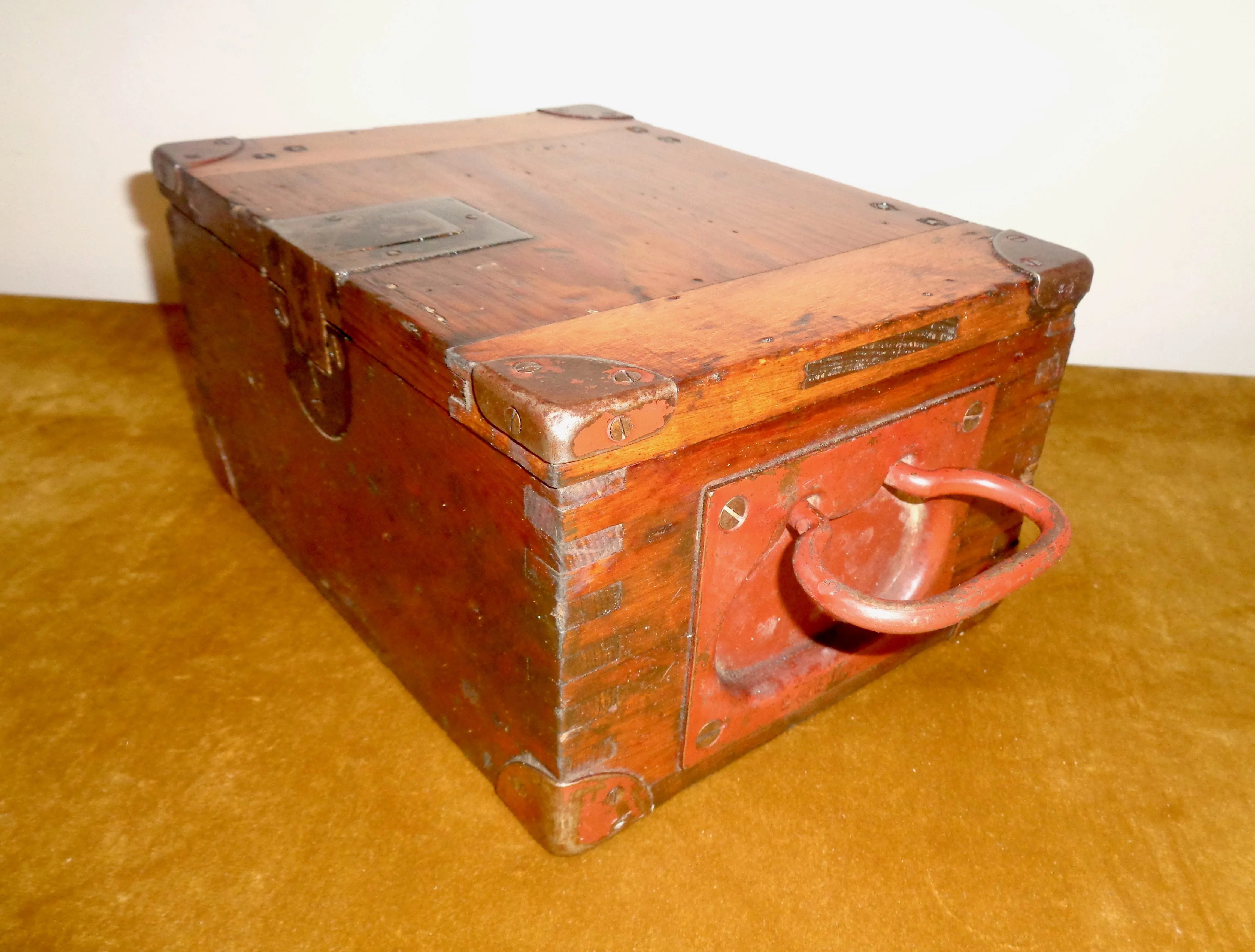 WW2 Wooden Personal Effects Memorial Storage Box