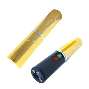 Yellow 5" Lip Stick 5 Million Volts Stun Gun Volt w/ Flash Light