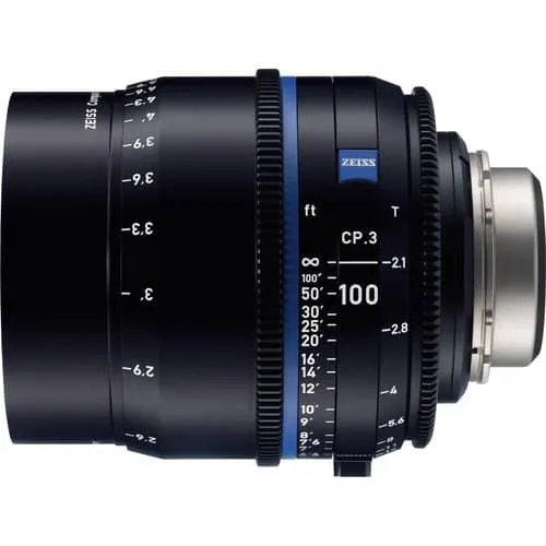 Zeiss CP.3 100mm T2.1 Feet Compact Prime Cine Lens for PL Mount