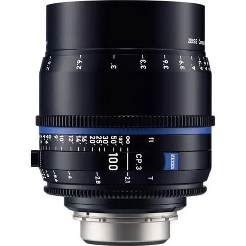 Zeiss CP.3 100mm T2.1 Feet Compact Prime Cine Lens for PL Mount