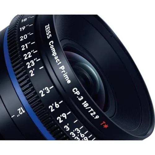 Zeiss CP.3 18mm T2.9 Feet Compact Prime Cine Lens - Canon EF Mount