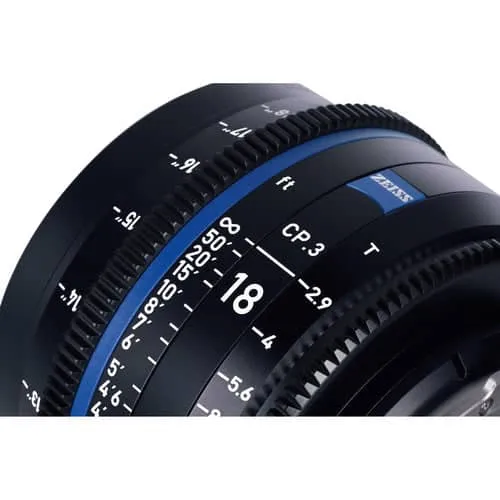 Zeiss CP.3 18mm T2.9 Feet Compact Prime Cine Lens - Canon EF Mount