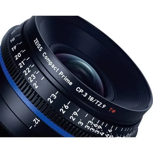 Zeiss CP.3 18mm T2.9 Feet Compact Prime Cine Lens - Canon EF Mount