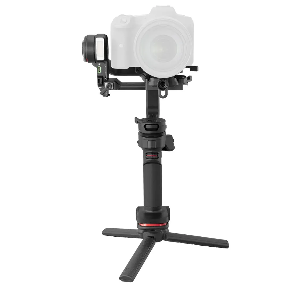 Zhiyun Weebill 3 Camera 3-Axis Handheld Gimbal Stabilizer with Built-in Bi-Color LED Fill Light & Noise Cancelling Hi-Fi Microphone, 21 Hours Battery Life, Dual Quick Release Plate System, PD Fast Charging, Multifunction Control Wheel